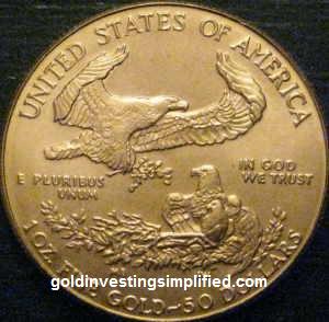 American Gold Eagle - Reverse View