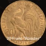 20 Franc Gold Rooster